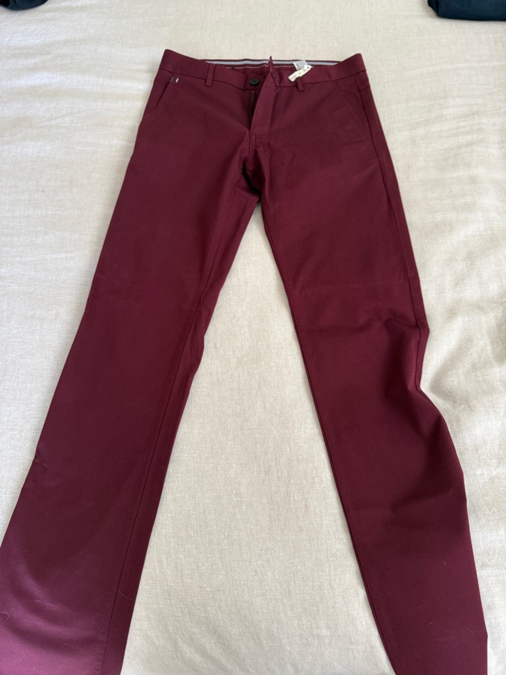 Zara Men's Chinos in Burgundy